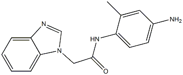 N-(4-amino-2-methylphenyl)-2-(1H-benzimidazol-1-yl)acetamide 结构式
