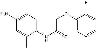 N-(4-amino-2-methylphenyl)-2-(2-fluorophenoxy)acetamide Struktur