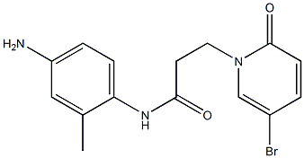 N-(4-amino-2-methylphenyl)-3-(5-bromo-2-oxo-1,2-dihydropyridin-1-yl)propanamide