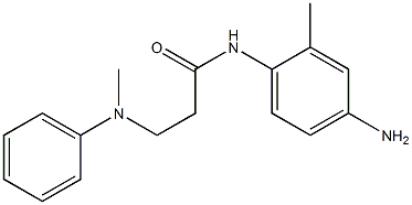 N-(4-amino-2-methylphenyl)-3-[methyl(phenyl)amino]propanamide Struktur