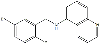 N-[(5-bromo-2-fluorophenyl)methyl]quinolin-5-amine Struktur