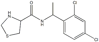 N-[1-(2,4-dichlorophenyl)ethyl]-1,3-thiazolidine-4-carboxamide,,结构式