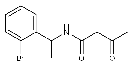 N-[1-(2-bromophenyl)ethyl]-3-oxobutanamide Structure