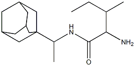 N-[1-(adamantan-1-yl)ethyl]-2-amino-3-methylpentanamide Struktur