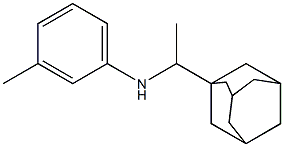 N-[1-(adamantan-1-yl)ethyl]-3-methylaniline Structure