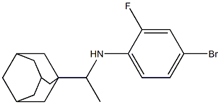 N-[1-(adamantan-1-yl)ethyl]-4-bromo-2-fluoroaniline Struktur