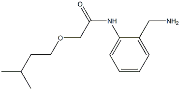 N-[2-(aminomethyl)phenyl]-2-(3-methylbutoxy)acetamide
