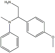 N-[2-amino-1-(4-methoxyphenyl)ethyl]-N-methyl-N-phenylamine|