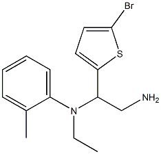 N-[2-amino-1-(5-bromothiophen-2-yl)ethyl]-N-ethyl-2-methylaniline