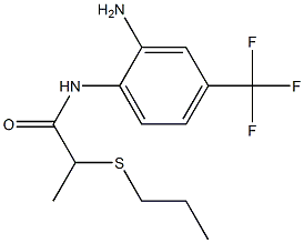 N-[2-amino-4-(trifluoromethyl)phenyl]-2-(propylsulfanyl)propanamide