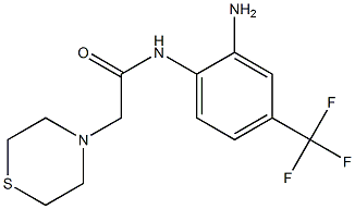 N-[2-amino-4-(trifluoromethyl)phenyl]-2-(thiomorpholin-4-yl)acetamide Structure