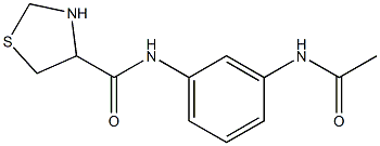 N-[3-(acetylamino)phenyl]-1,3-thiazolidine-4-carboxamide Structure