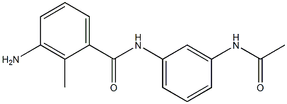 N-[3-(acetylamino)phenyl]-3-amino-2-methylbenzamide Structure