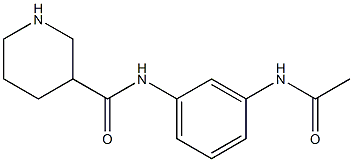 N-[3-(acetylamino)phenyl]piperidine-3-carboxamide Struktur