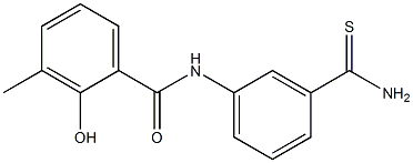 N-[3-(aminocarbonothioyl)phenyl]-2-hydroxy-3-methylbenzamide