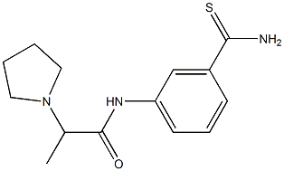 N-[3-(aminocarbonothioyl)phenyl]-2-pyrrolidin-1-ylpropanamide