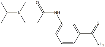 N-[3-(aminocarbonothioyl)phenyl]-3-[isopropyl(methyl)amino]propanamide Struktur