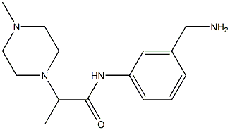 N-[3-(aminomethyl)phenyl]-2-(4-methylpiperazin-1-yl)propanamide|