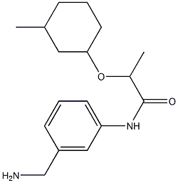 N-[3-(aminomethyl)phenyl]-2-[(3-methylcyclohexyl)oxy]propanamide