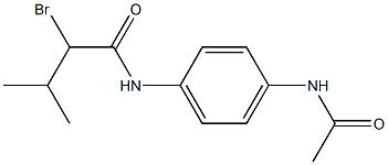 N-[4-(acetylamino)phenyl]-2-bromo-3-methylbutanamide