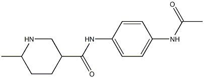 N-[4-(acetylamino)phenyl]-6-methylpiperidine-3-carboxamide Structure