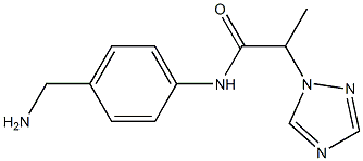 N-[4-(aminomethyl)phenyl]-2-(1H-1,2,4-triazol-1-yl)propanamide