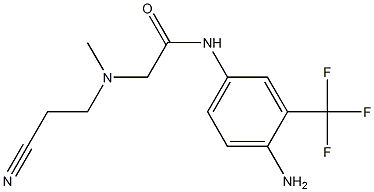 N-[4-amino-3-(trifluoromethyl)phenyl]-2-[(2-cyanoethyl)(methyl)amino]acetamide