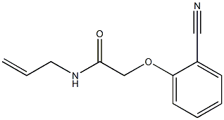 N-allyl-2-(2-cyanophenoxy)acetamide 化学構造式