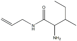 N-allyl-2-amino-3-methylpentanamide 化学構造式