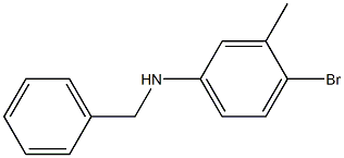 N-benzyl-4-bromo-3-methylaniline Struktur