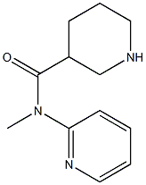 N-methyl-N-(pyridin-2-yl)piperidine-3-carboxamide, 1019374-32-3, 结构式