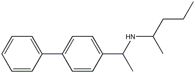 pentan-2-yl[1-(4-phenylphenyl)ethyl]amine Struktur