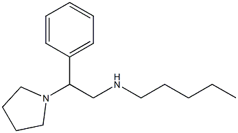 pentyl[2-phenyl-2-(pyrrolidin-1-yl)ethyl]amine Struktur