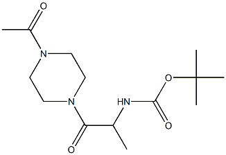 tert-butyl 2-(4-acetylpiperazin-1-yl)-1-methyl-2-oxoethylcarbamate