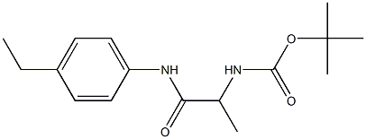 tert-butyl 2-[(4-ethylphenyl)amino]-1-methyl-2-oxoethylcarbamate|