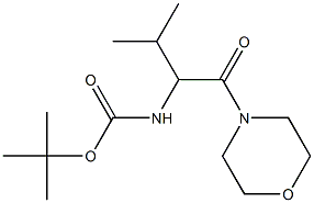 tert-butyl 2-methyl-1-(morpholin-4-ylcarbonyl)propylcarbamate 结构式