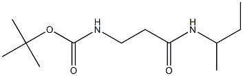 tert-butyl 3-(sec-butylamino)-3-oxopropylcarbamate Structure