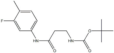 tert-butyl 3-[(3-fluoro-4-methylphenyl)amino]-3-oxopropylcarbamate