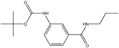 tert-butyl 3-[(propylamino)carbonyl]phenylcarbamate Struktur