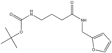 tert-butyl 4-[(2-furylmethyl)amino]-4-oxobutylcarbamate Structure