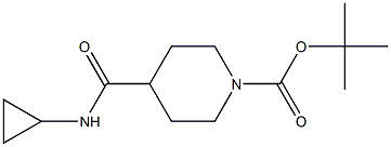 tert-butyl 4-[(cyclopropylamino)carbonyl]piperidine-1-carboxylate Structure