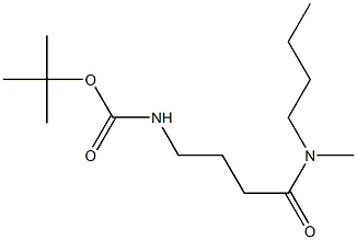 tert-butyl 4-[butyl(methyl)amino]-4-oxobutylcarbamate Struktur