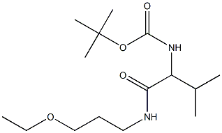 tert-butyl N-{1-[(3-ethoxypropyl)carbamoyl]-2-methylpropyl}carbamate