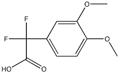 (3,4-Dimethoxyphenyl)-difluoroacetic acid,,结构式
