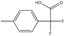 Difluoro-(p-tolyl)acetic acid Structure