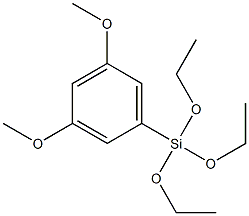 3,5 - 二甲氧基苯基三乙氧基硅烷,,结构式