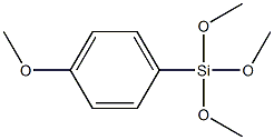 p-METHOXYPHENYLTRIMETHOXYSILANE Structure