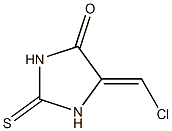 4-Imidazolidinone,  5-(chloromethylene)-2-thioxo- Structure