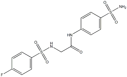N-[4-(aminosulfonyl)phenyl]-2-{[(4-fluorophenyl)sulfonyl]amino}acetamide