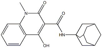 N-(1-adamantyl)-4-hydroxy-1-methyl-2-oxo-1,2-dihydro-3-quinolinecarboxamide Structure